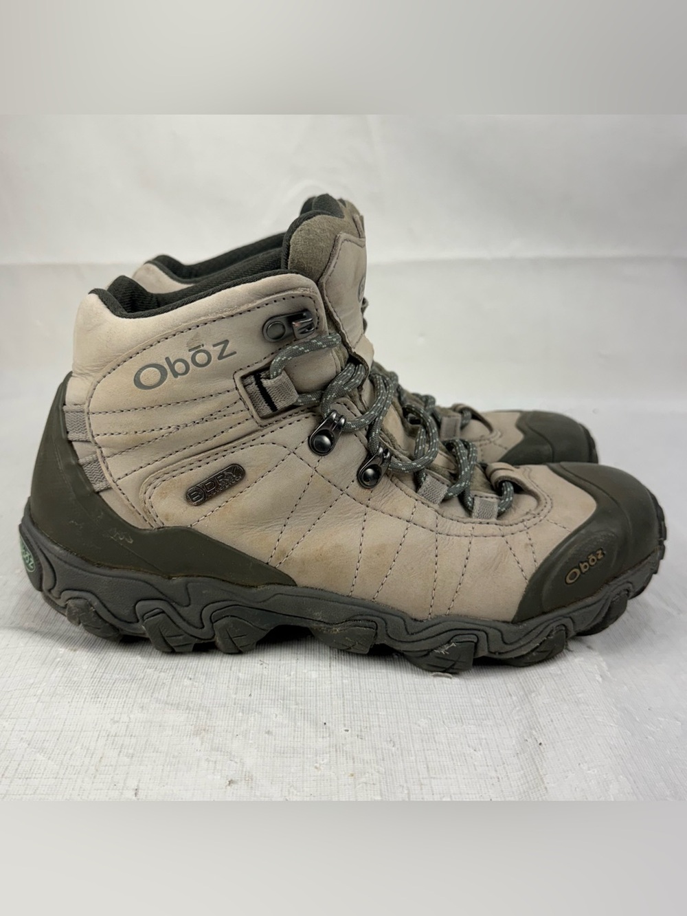 Oboz Boots Womens Sz 9.5 Bridger Mid Hiking Gray Lace Up Comfort Casual Ankle
